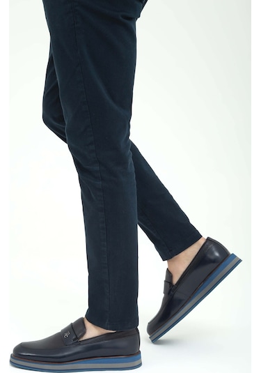 Tamer Tanca Erkek Hakiki Deri Lacivert Açma Casual Ayakkabı 183 20067 Erk Ayk Sk22/23 Lacı Acma/lacı Gyk Lacivert