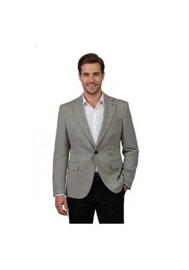 Erkek Tek Spor Ceket Çift Yırtmaçlı Bgl-st04981 Taş