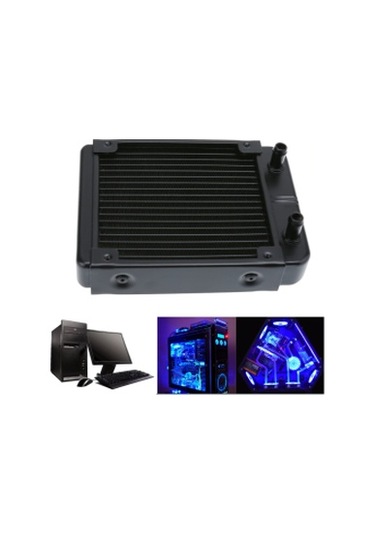 120mm Alüminyum Cpu Su Soğutma Radyatörü 18 Tüplü