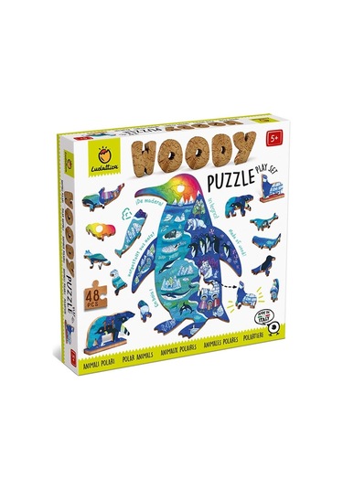 Ludattica Polar Animals Woody Puzzle