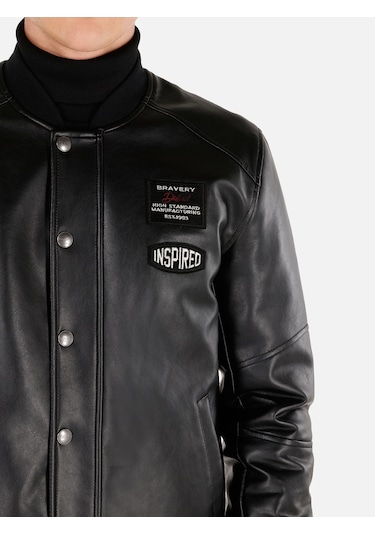 Colins Siyah Erkek Mont Pu Cl1068169 Q1.v1 Blk Siyah