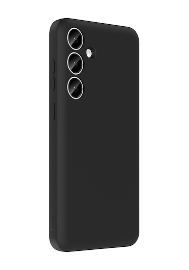 Kılıfist Galaxy Uyumlu S24 Fe Kılıf Kamera Korumalı Kartlık Hazneli Klfs Vitra Kapak - Siyah Siyah