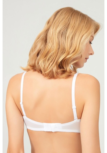 Balenli Toparlayıcı Dolgusuz Straplez Lotus Sütyen 2'li Paket-3 Çok Renkli