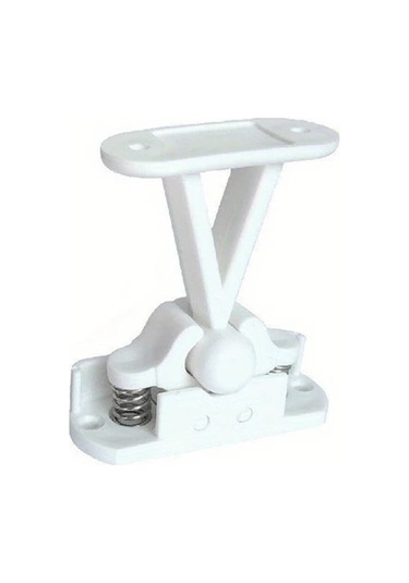 Sunshine011 Beyaz Dayanıklı Pvc Karavan Kapı Tutucu Ayarlanabilir T Şekilli Manyetik Kilit Beyaz