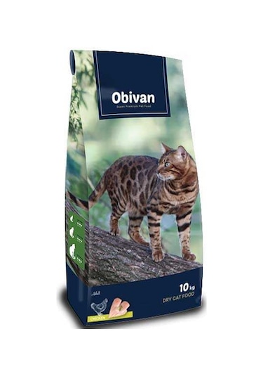Obivan Adult Cat Tavuklu Kedi Maması 10 Kg