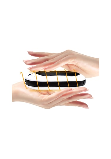 Anjiexun El Isıtıcıları 10000mah Uzun Ömürlü Usb El Isıtıcıları Taşınabilir Siyah