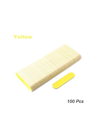 100 Adet Çift Taraflı Ahşap Tırnak Dosyaları Tek Kullanımlık Mini Ahşap Dosya Zımpara Tahtası Renkli Zımpara Taşlama Parlatma Manikür Araçları Ordu Yeşil
