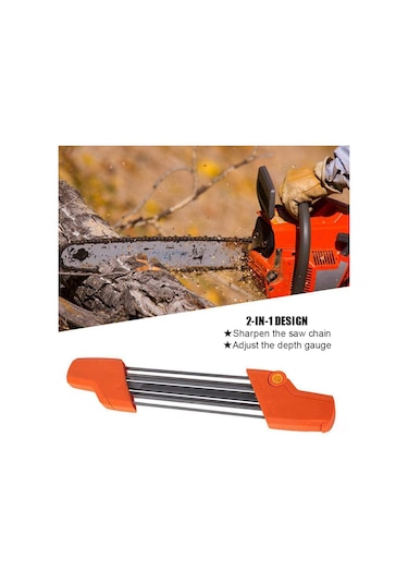 Reedark El Tipi Testere Bileme Aleti - 2 Si 1 Arada Portatif Ve Ergonomik Tasarım, 4 Farklı Çap Seçeneği