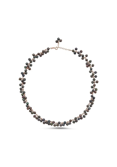 4,5 Mm Sallantılı Doğal İnci Kolye Vrtz110322syhs40 Rose