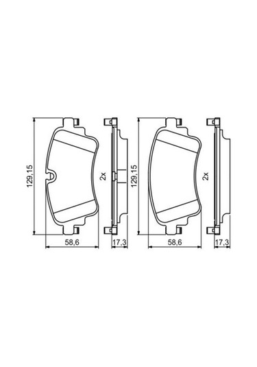 Audi A4 45tfsı 2.0 2020-2024 Bosch Arka Balata 22308