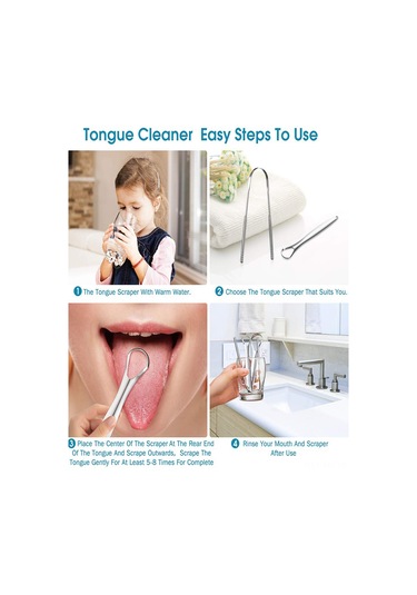 Mufunye Paslanmaz Çelik Dil Kazıyıcı Seti: Taze Nefes Ve Ağız Hijyeni İçin İdeal Çözüm
