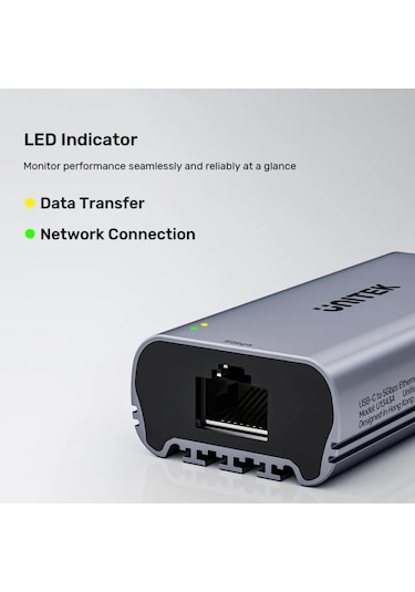 Unitek Usb Type-c - 5gbps Ehernet Adaptörü U1343agy01 Nneunı0001