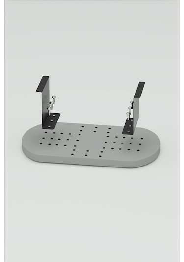 Zigon Sehpa Yan Sehpa Ayarlanabilir Tepsi Oval Dekoratif Modern Yatay Dikey Koltuk Sehpası Beyaz Beyaz