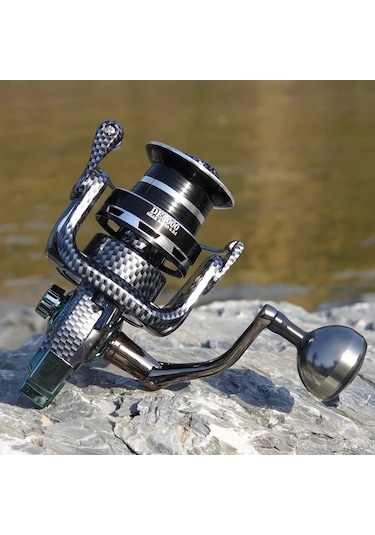 Xuweiwei Tip 8000 Büyük Metal Tekerlekli Balıkçılık Makinesi Yüksek Torklu Alüminyum Spincasting 30kg Fren Gücü Pürüzsüz Çalışma Tuzlu Tatlı Su İçin Ideal