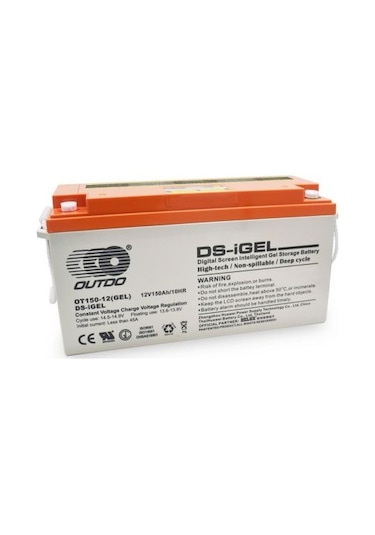 Outdo 150 Ah Jel Akü Ot-150