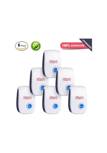 Youmex Ev Odaları İçin Sessiz Ultrasonik Fare, Hamam Böceği Ve Haşere Kovucu Cihazı - Beyaz, Amerikan Standardı, 1 Adet