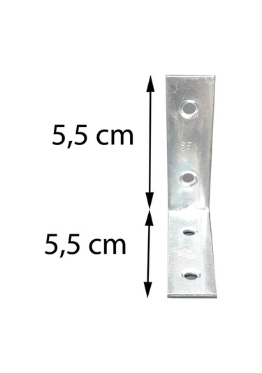 Ennalbur Gönye L Tipi No:4 5 Adet Nikel