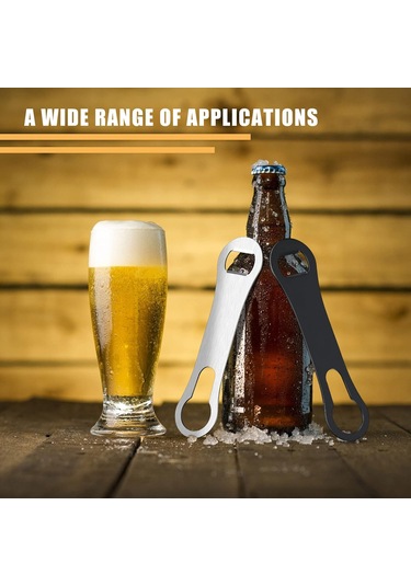 Paslanmaz Çelik Şişe Açacağı Ve Dökme Ağzı Çıkarıcı, Barmenler İçin Bar Aleti, Düz Köpek Kemiği, Metal Hızlı Açacak, Siyah, Gümüş Diğer