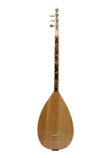 Kısa Sap Bağlama Saz İşlemeli Takım Tel ve Kılıf