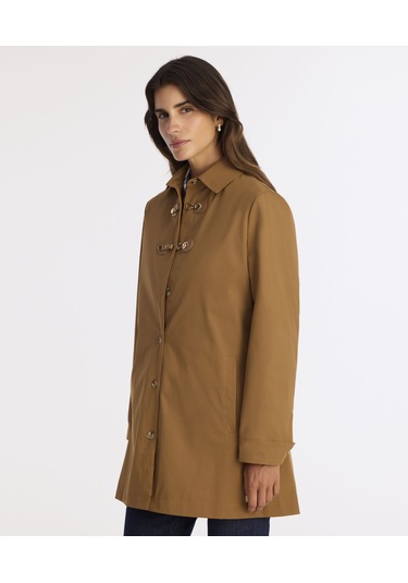 Yargıcı Regular Gömlek Yaka Uzun Kol Pardösü 25kkpr5007x 003 Kahverengi