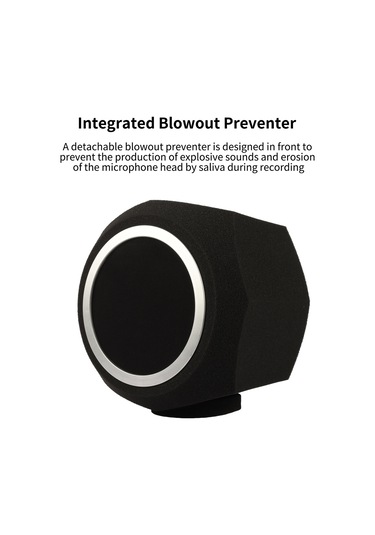 Maiyame Stüdyo Mikrofonu Köpük Kılıfı - Rüzgar Ve Ses Emici, Taşınabilir Kayıt Koruması