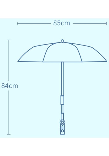 Suntek Bebek Arabası Şemsiyesi Kelepçeli Seyahat Yaz Açık Pembe Pembe