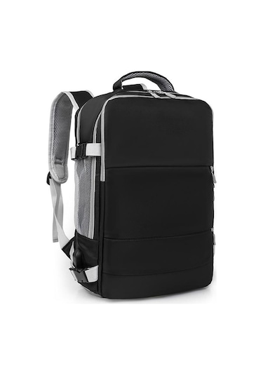 Novahub Siyah Büyük Kapasiteli Kız Sırt Çantası, Çok Fonksiyonlu Kuru Ve Islak Sınıflandırma, Kısa Mesafe İş Seyahati, Su Geçirmez Anne Sırt Çantası Siyah Siyah