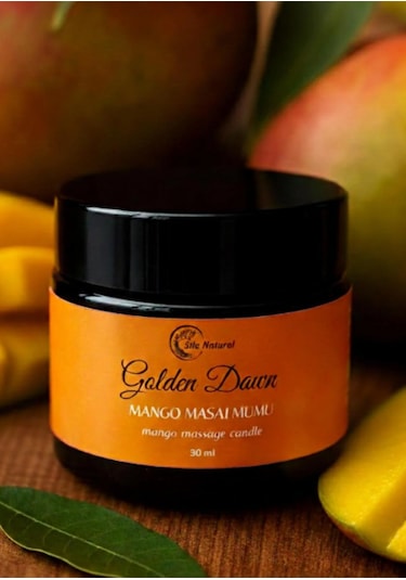 Mango Kokulu Masaj Mumu 30 Ml Doğal Bitkisel Yağlı, Nemlendirici Etkili Mum Aromaterapi Mango