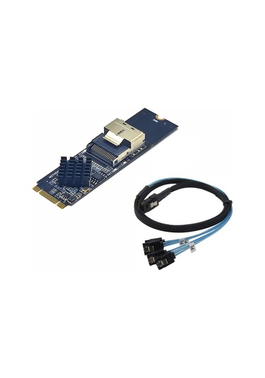M.2 Nvme İle Sff 8087 Adaptör Kartı Genişleme Kartı Mini Sa36pın/sata Sabit Disk Adaptörü İle Depolama Kapasitesini Genişletin