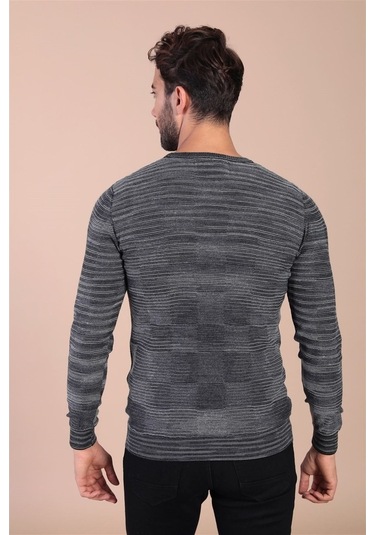 Ferraro Bisiklet Yaka Superfine Yün Kazak - Antrasit Antrasit (490433510) Antrasit