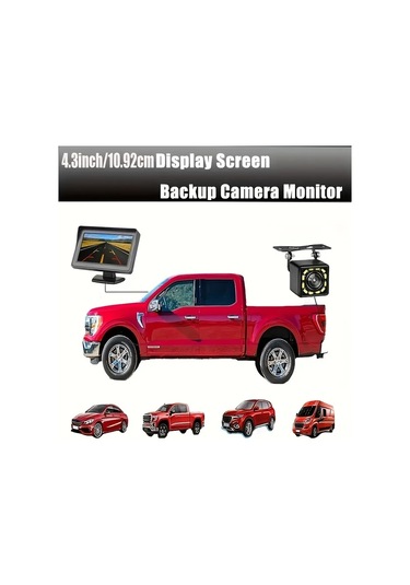 Elmpaly Winpartners 10.92 Cm Araç Park Sensörü Kamera Ve Ekran Seti Gece Görüşlü 12v Suv Karavan