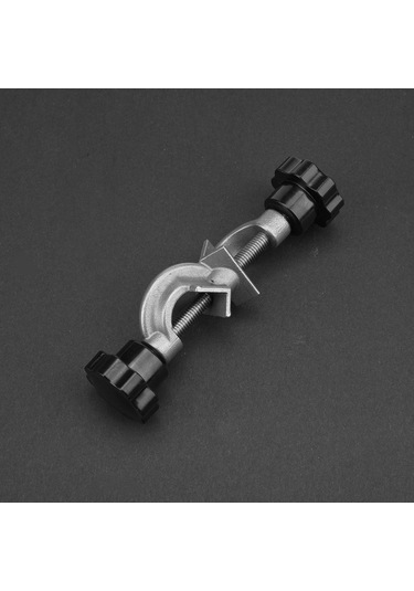 Xindoker Laboratuvar Paslanmaz Çelik 90 Derece Sabit Klempe - Flakon Ve Kondensatör Boruları İçin Dayanıklı İki Şeritli Tutucu