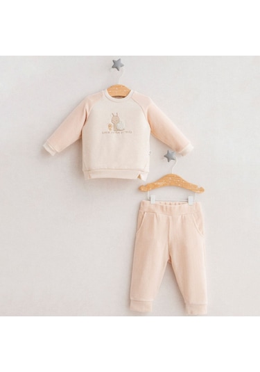 Tongs Baby Forest Friends 2'li Bebek Takım 5393 Bej