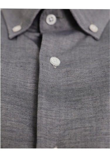 Uki Antrasit Comfort Fit Uzun Kol Gömlek Antrasit