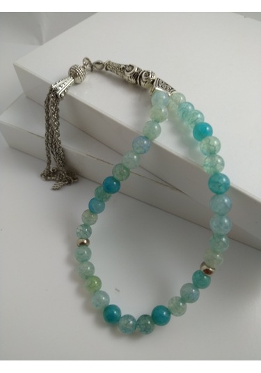 Akik Taşı Tespih / Doğaltaş Tespih 6 Mm N11.1626