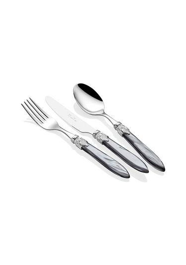 Rıvadoss Lauro Chrome Gri 75 Parça Çatal Bıçak Seti Diğer