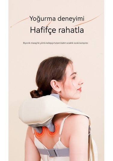 Jian Fan Servikal Masaj, Omuz Ve Oyun Koruyucu, Bel Ve Boyunçiftçiliğeimli Kas, Elektrikli Sıtma, El Oğurmaşal Artefaktı Beyaz