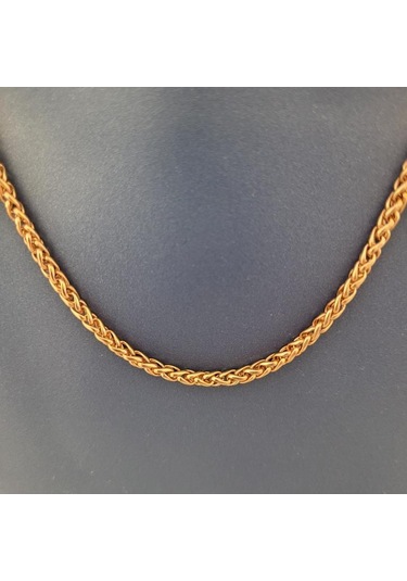 Fox Tail Çelik Zincir 60 Cm Bronze Roze Rose Gold