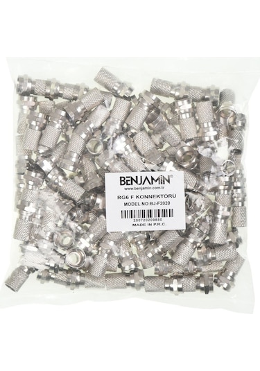 F Konnektör Rg6 Geniş Standart A Sınıf Benjamin Bj-f2020 100 Adet