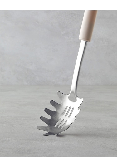 English Home Maisy Paslanmaz Çelik Salata Maşası Servis Gereci 31,5 Cm Krem Krem
