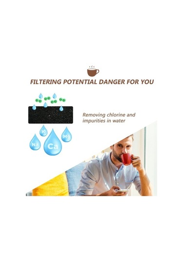 Ulzyvf Keurig Kahve Makinesi İçin 12'li Aktif Karbonlu Su Filtresi Paketi Beyaz Beyaz