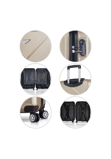 My Valice Diamond Abs 4'Lü Travel Valiz Seti