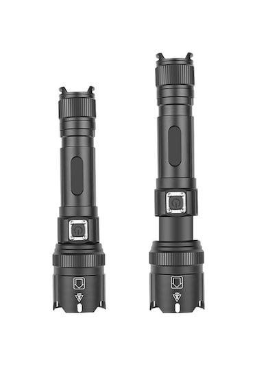 Soulader Şarj Edilebilir Led El Feneri, Yüksek Parlaklık Ve Dayanıklı Torç Işığı, 18650 Pil Desteği, Usb Şarj Özelliği, P99 Model, Uzun Ömürlü Ve Güçlü Aydınlatma Çok Renkli