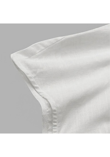 Mavi Celmia Kadın Yaz Bluzlar 2023 Moda Pamuk Keten Blusas Hafif Beyaz Gömlek Casual Chic Tunik Mavi Celmia Kadın Yaz Bluzlar 2023 Moda Pamuk Keten Blusas Hafif Beyaz Gömlek Casual Chic Tunik