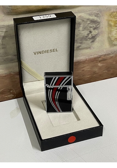 Vindiesel Marka Siyah Gri Renk Kırmızı Desenli Gazlı Model Kişiye