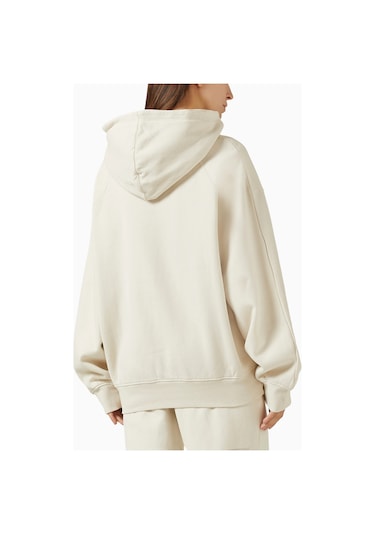 Represent Boyfriend Hoodie, Premium Brushed Fleece Kapüşonlu Sweatshirt Krem