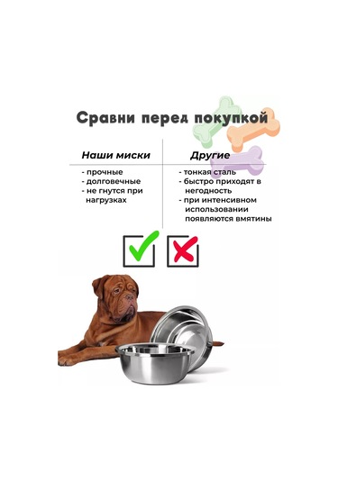 Verone Wood Büyük Köpekler İçin 28 Ve 30 Cm Çelik Kase Seti 196128148