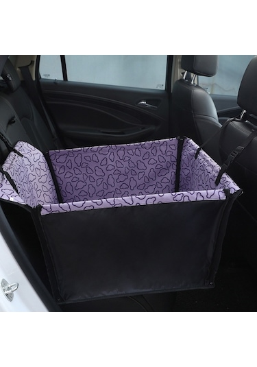 Sones Araba Tekli Koltuk Suya Dayanıklı Evcil Hayvan Koltuğu Koruyucu Ped, Renk: Mor Bulut