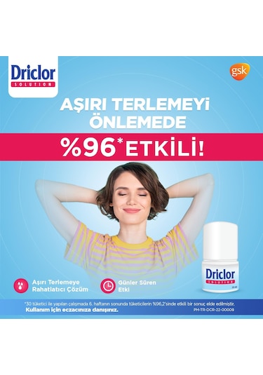 Driclor Aşırı Terleme Önleyici Antiperspirant Roll-On Deodorant 3 x 20 ML