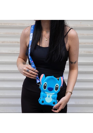 Büyük Boy Stitch Silikon Askılı Çanta-2441 Altın